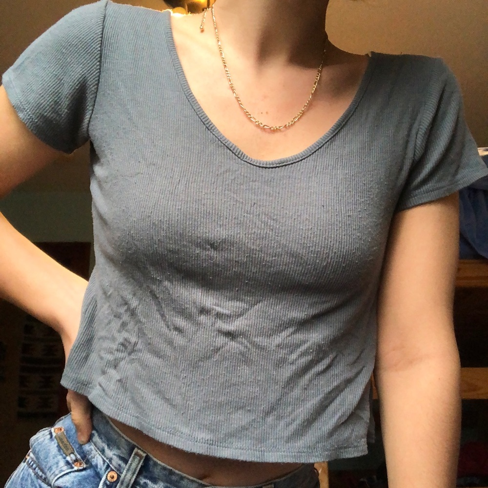 Ribbed tee - Picture 2 of 3